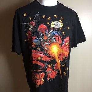 Marvel Deadpool shirt graphic tee  sz XL